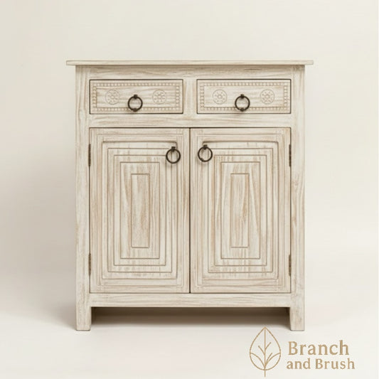 The Medallion Rustic Accent Cabinet - Made to Order ( 4-6 Weeks Lead Time)