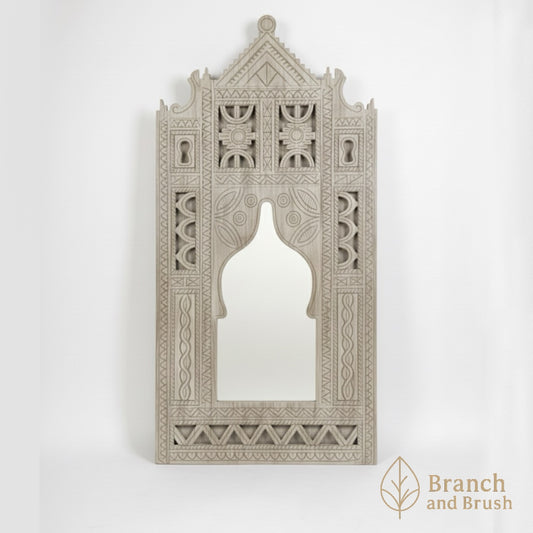 The Marrakech Carved Archway Mirror - Made to Order ( 3-4 Weeks Lead Time)