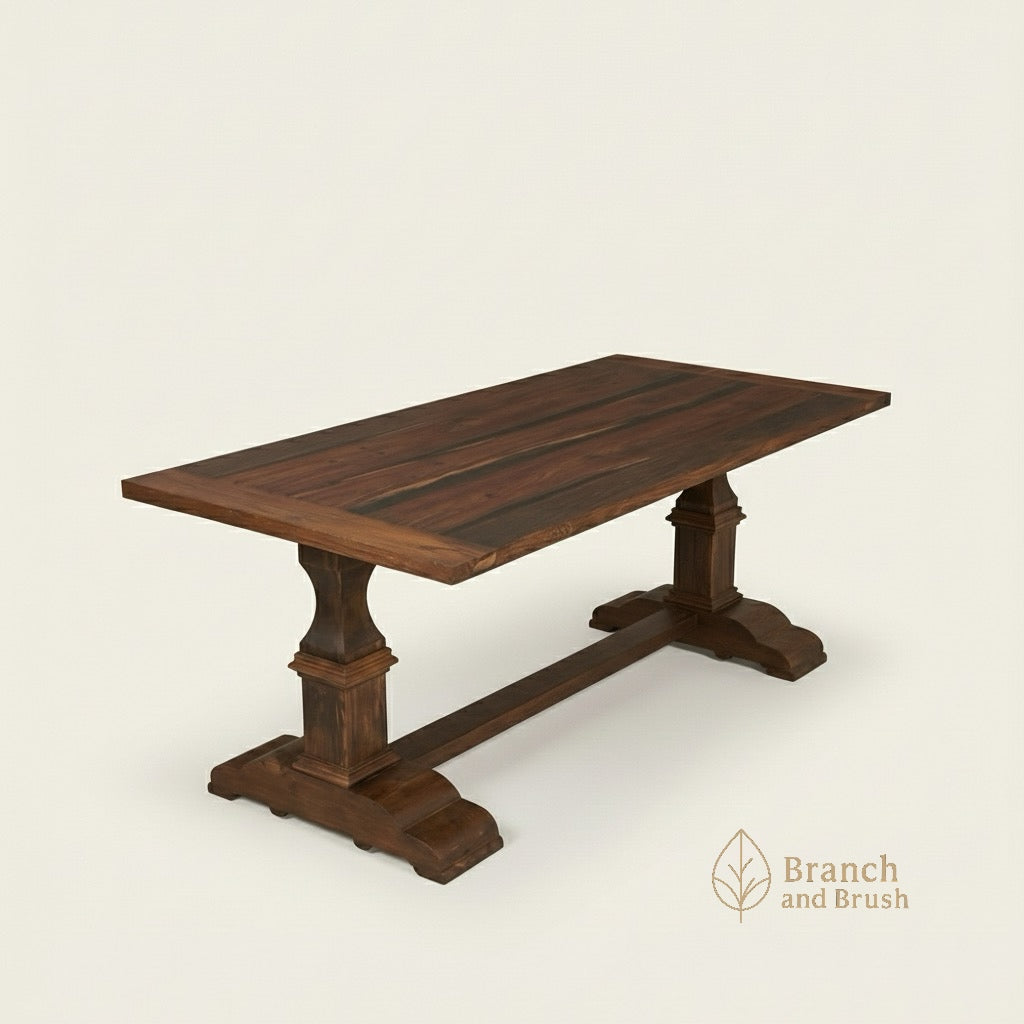 The Sumatra Trestle Dining Table - Made to Order (4-6 Weeks Lead Time)