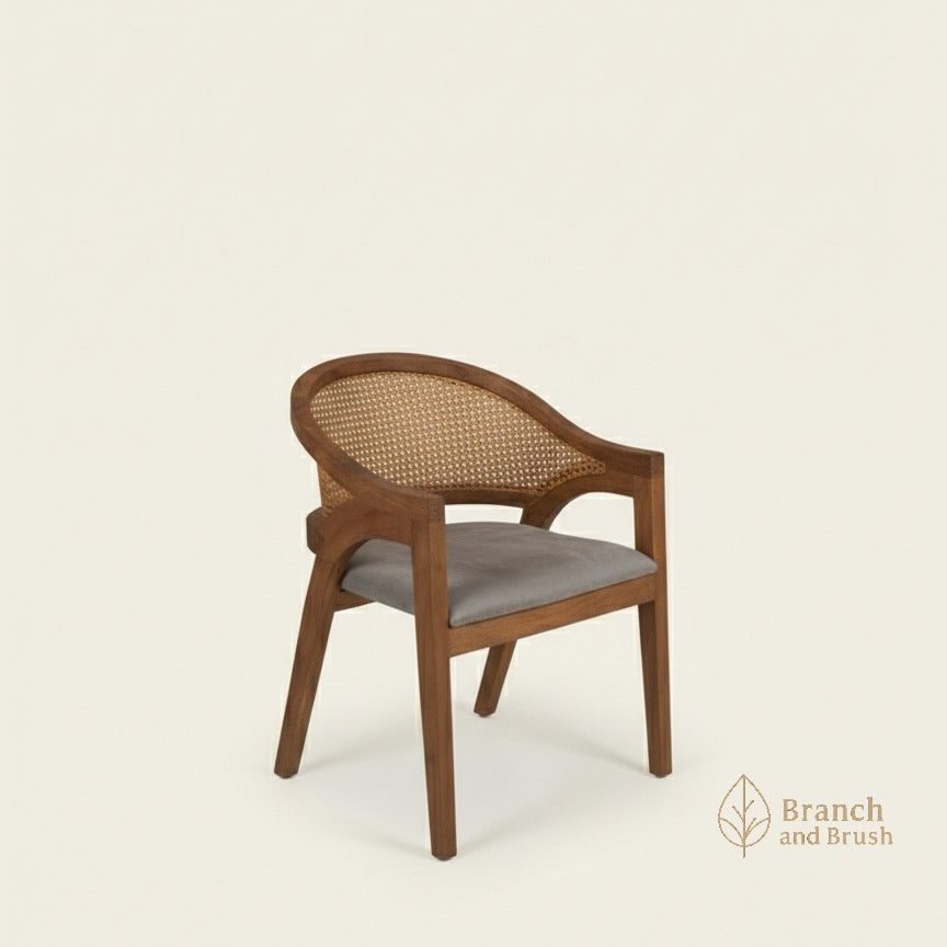 The Sumatra Cane-Back Dining Chair - Made to Order (4-6 Weeks Lead Time)