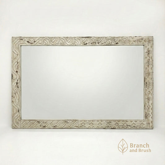 Sahara Carved Wall Mirror - Made to Order (4-6 weeks Lead time)
