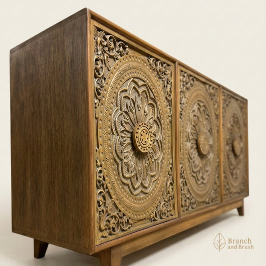 The Medina Lotus Sideboard- Made to Order (5-8 weeks Lead time)