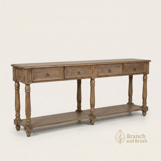 The Provence Long Console Table - Made to Order (4 - 6 Weeks Lead time)