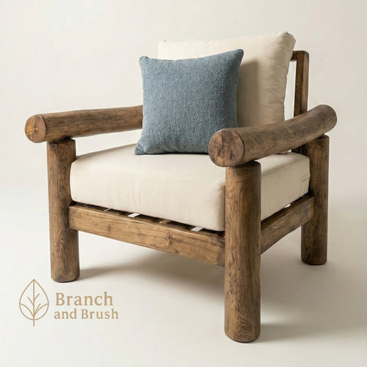The Twin Macaws Rustic Log Living Set - Made to Order ( 5-7 Weeks Lead Time)