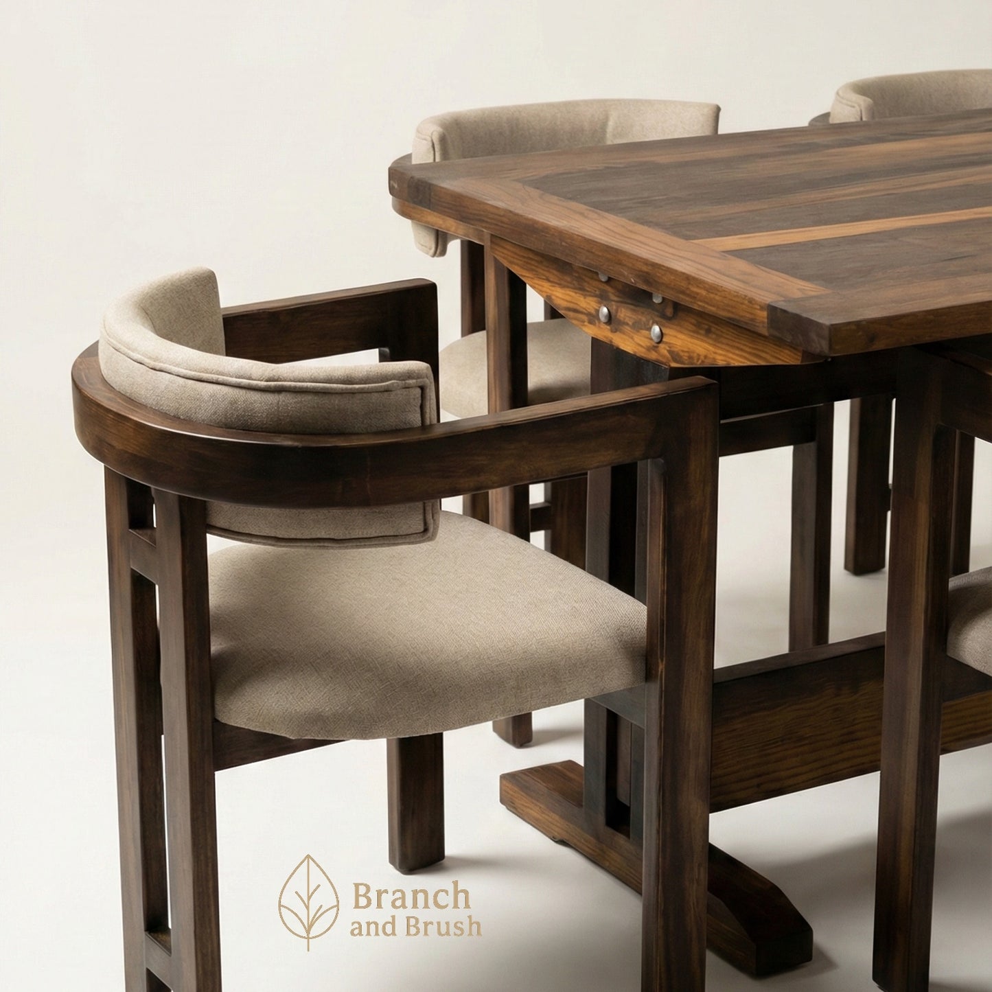The Oslo Solid Wood Dining Set - Made to Order (4-6 weeks Lead time)