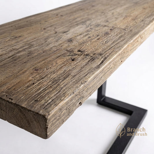 The Ironwood Industrial Console Table - ( Ready to Purchase)
