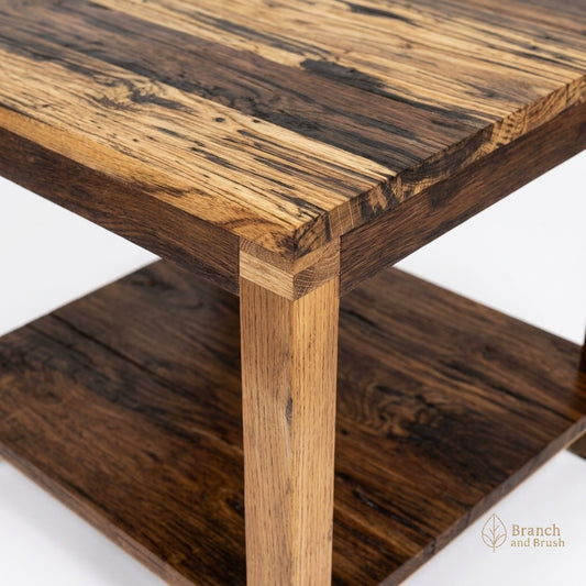 The Mesa Solid Wood Side Tables (Set of 2) - ( Ready to Purchase)