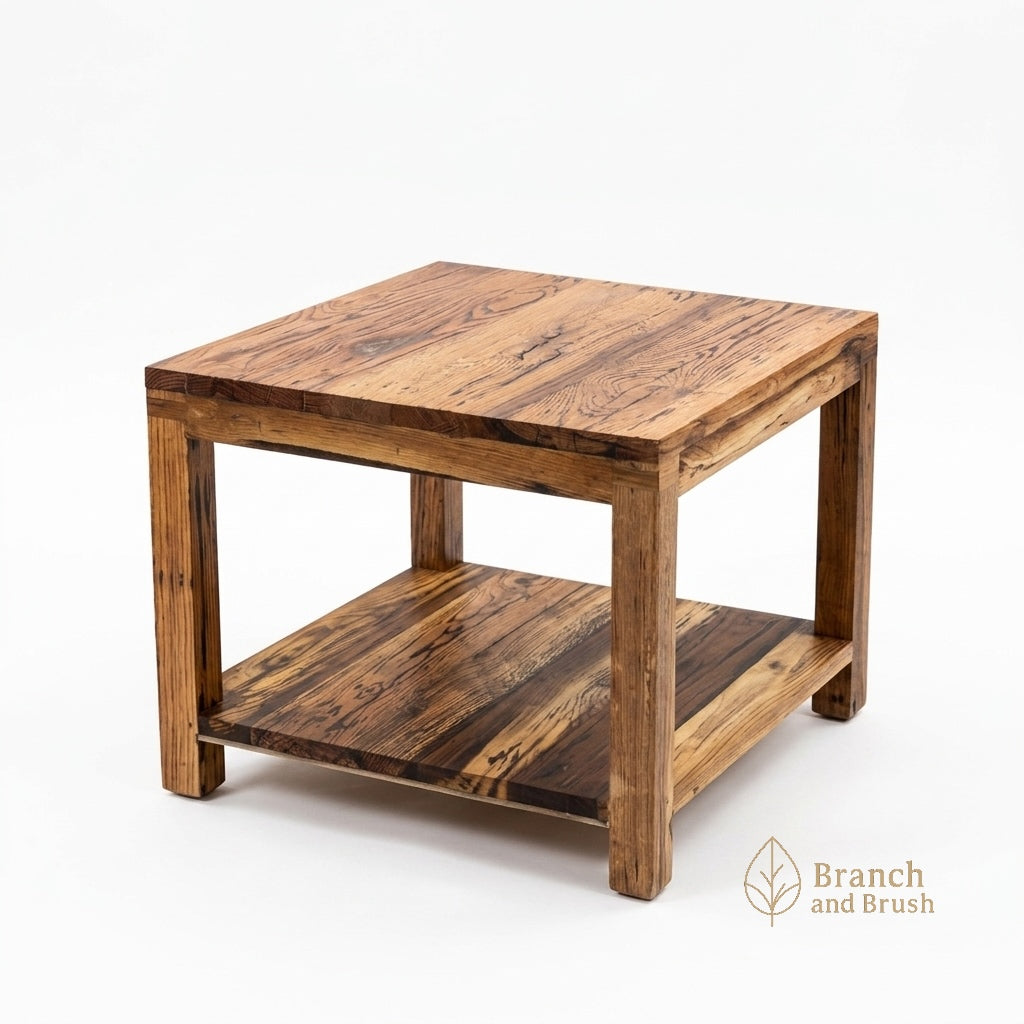 The Mesa Solid Wood Side Tables (Set of 2) - ( Ready to Purchase)