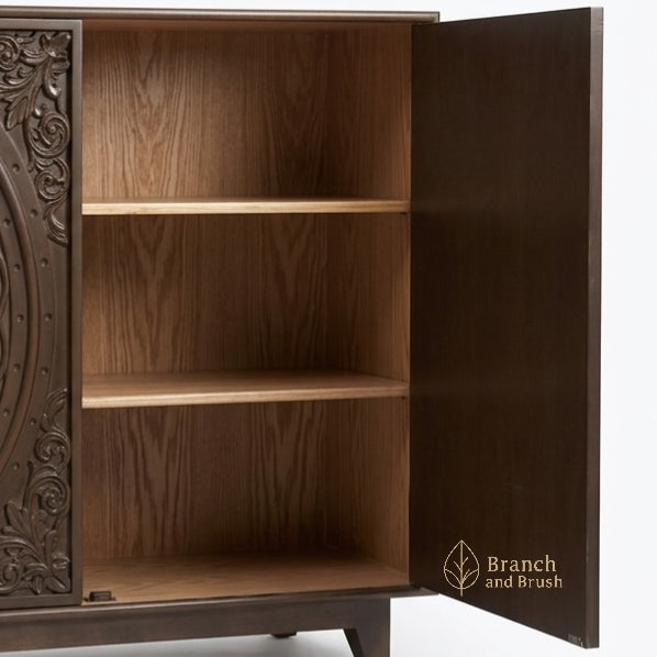 The Heritage Carved Medallion Cabinet - (Ready to Purchase)