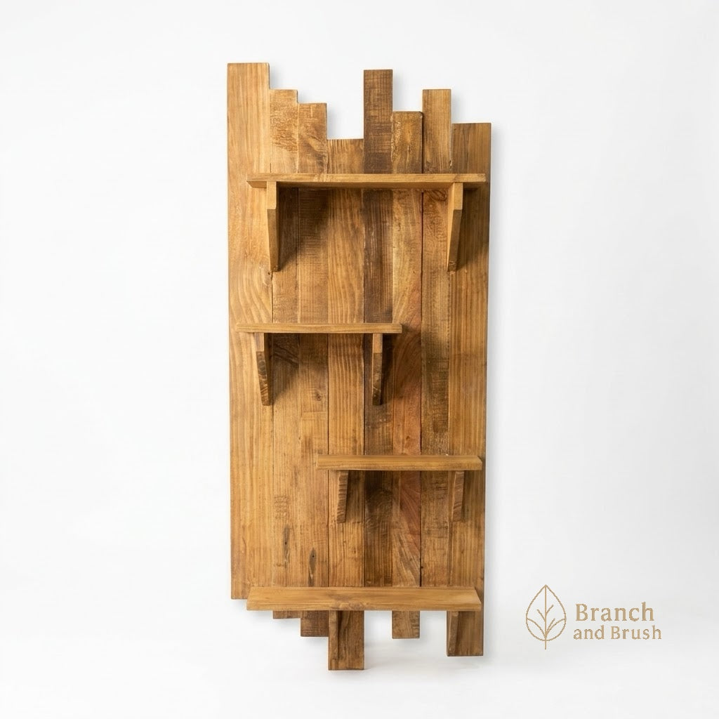 The Timber Ridge Vertical Wall Shelf - (Ready to Purchase)