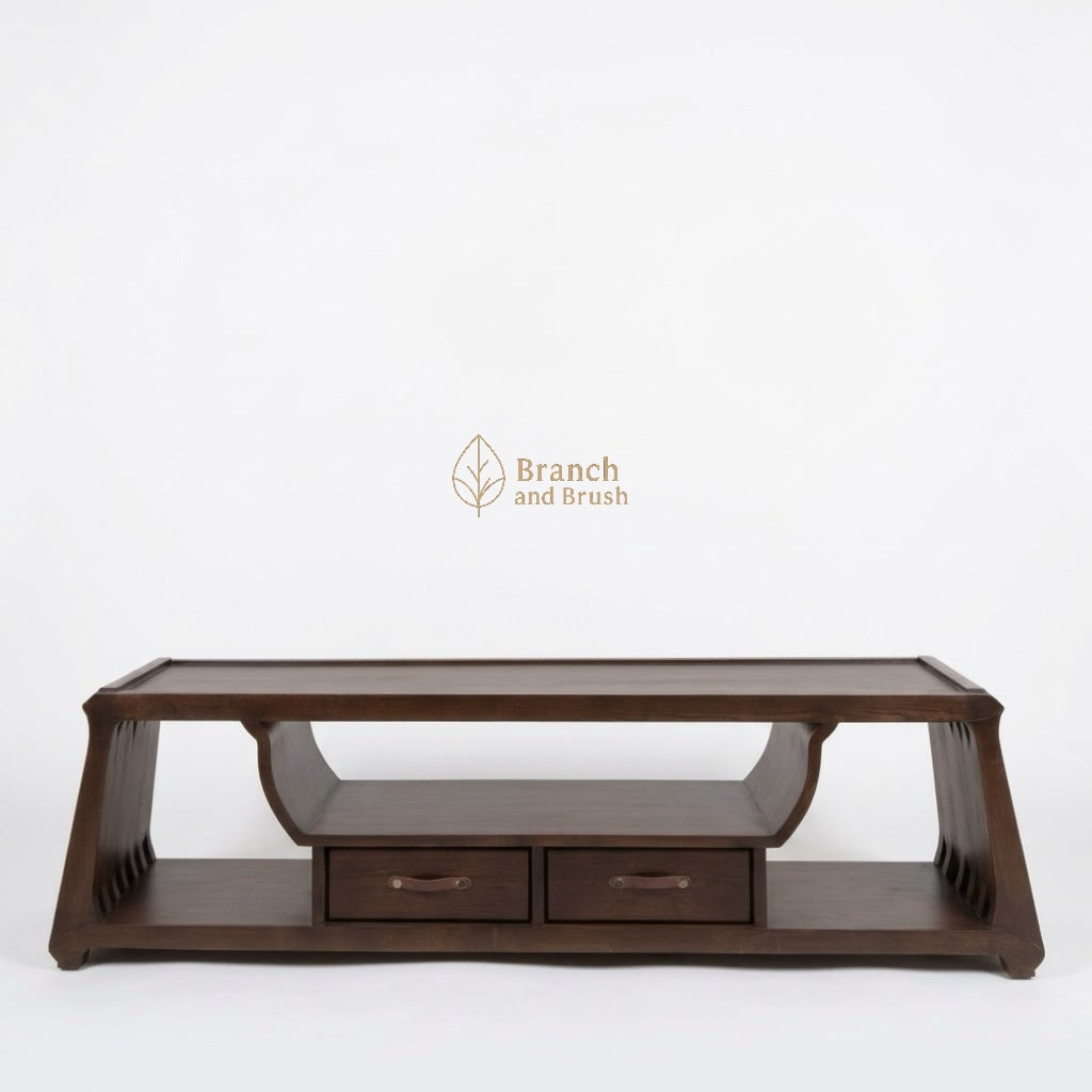The Sculptural Slatted Media Console - (Ready to purchase)