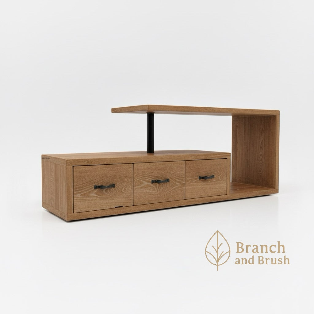 Modern Split-Level TV Unit - Made to Order (4-6 weeks Lead time)