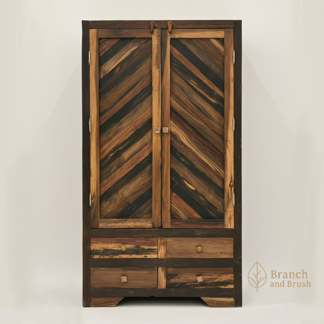 Chevron Heritage Cabinet- Made to Order (5-7 weeks Lead time)