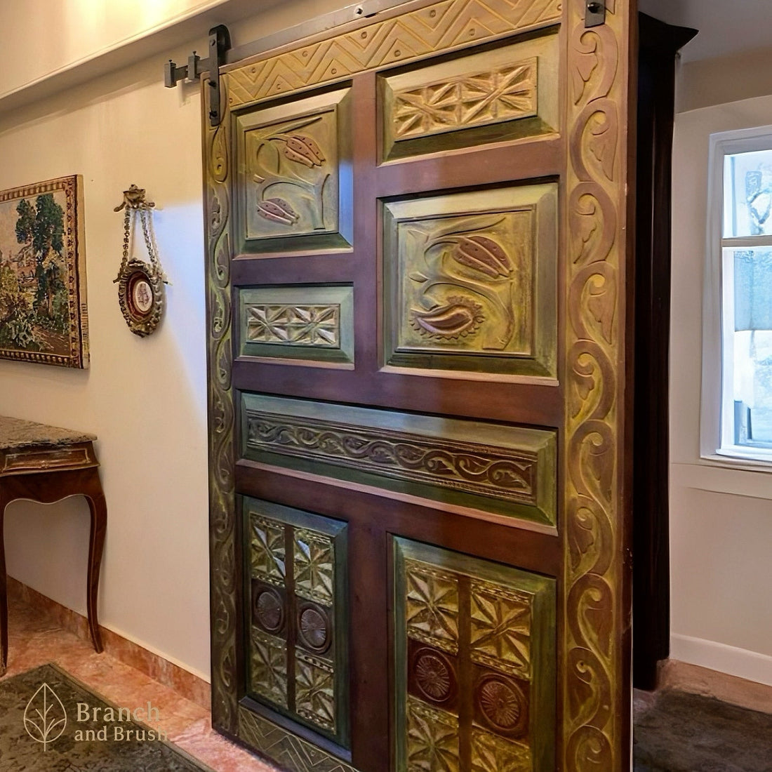The Anatolia Carved Sliding Door
