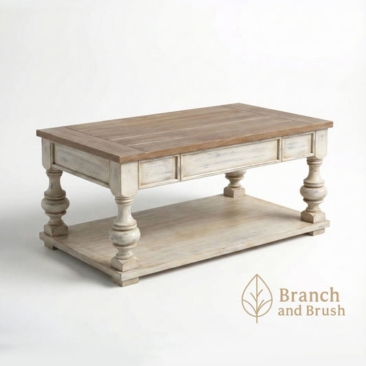 Heritage Turned-Leg Coffee Table - Made to Order (4-6 weeks Lead time)