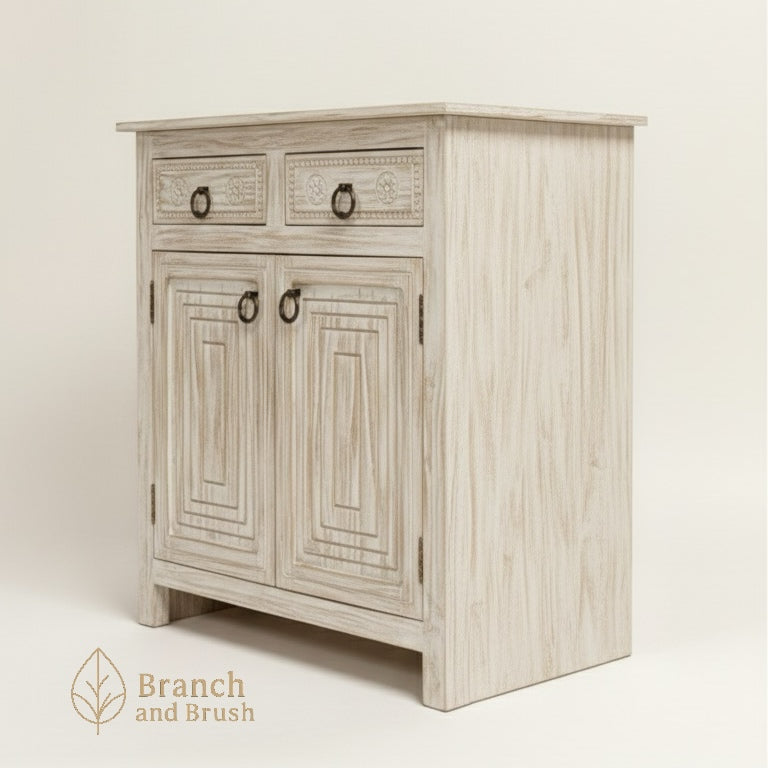The Medallion Rustic Accent Cabinet - Made to Order ( 4-6 Weeks Lead Time)