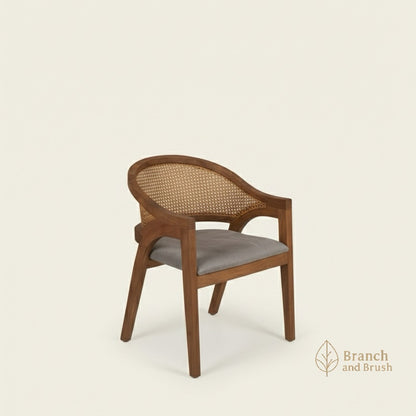 The Sumatra Cane & Wood Dining Set - Made to Order ( 5 - 7 Weeks Lead Time)
