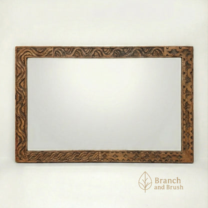 Sahara Carved Wall Mirror - Made to Order (4-6 weeks Lead time)