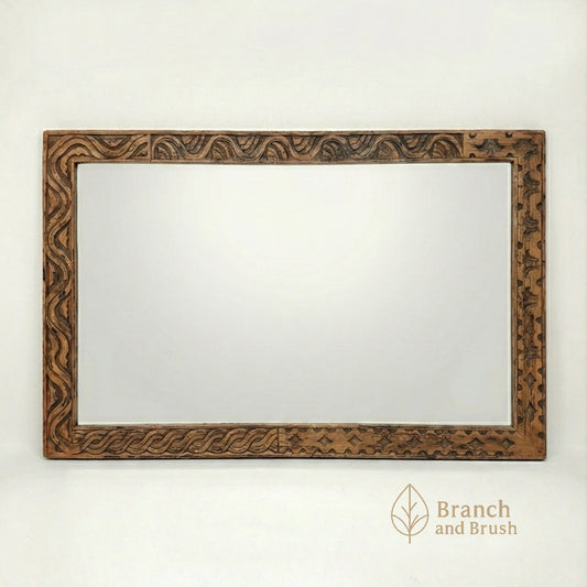 Sahara Carved Wall Mirror - Made to Order (4-6 weeks Lead time)