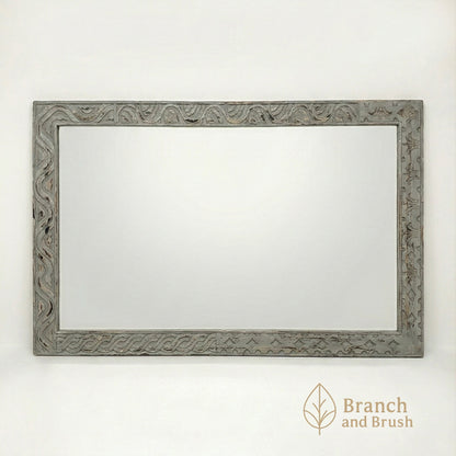 Sahara Carved Wall Mirror - Made to Order (4-6 weeks Lead time)