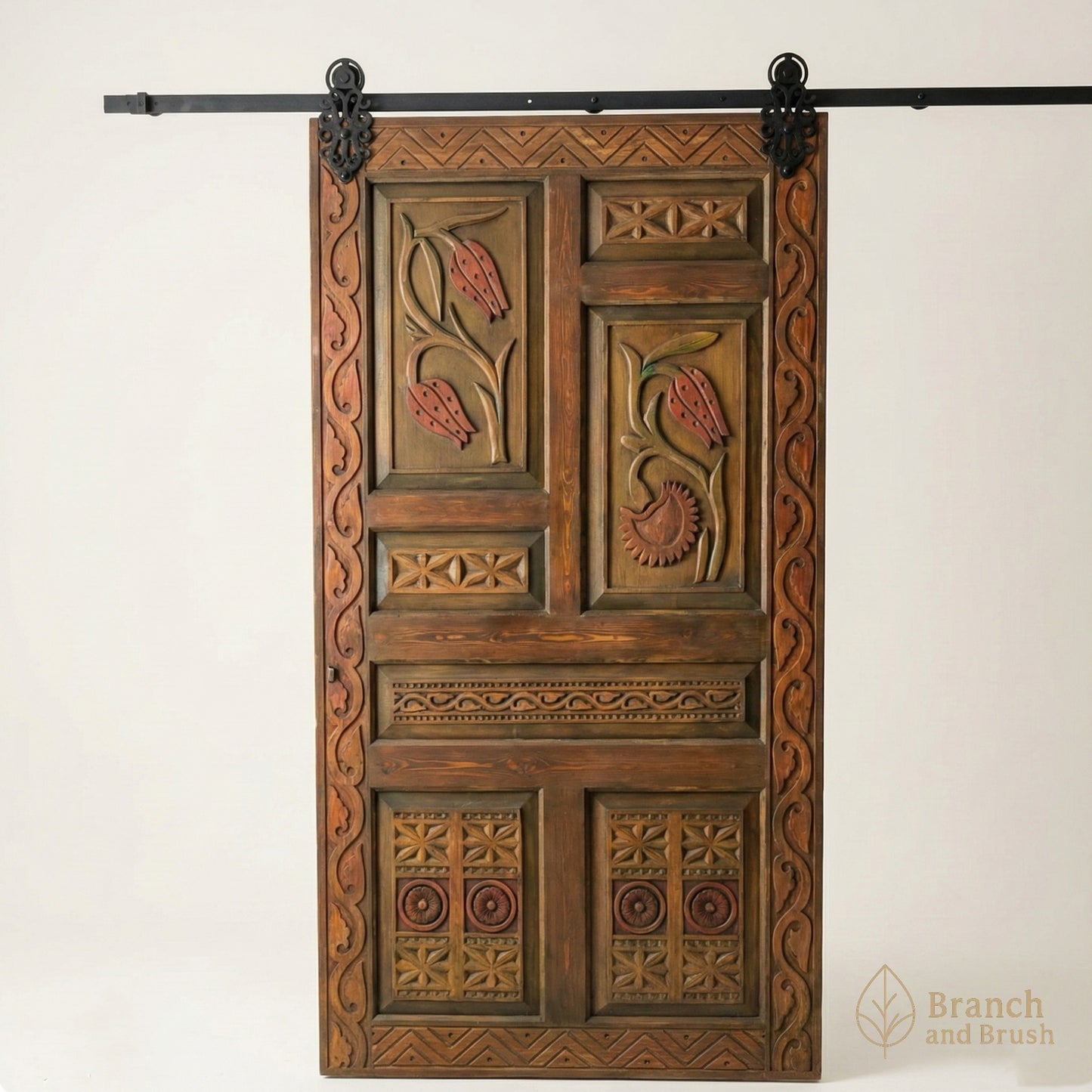 The Anatolia Carved Sliding Door - Made to Order (5-7 Weeks Lead Time)