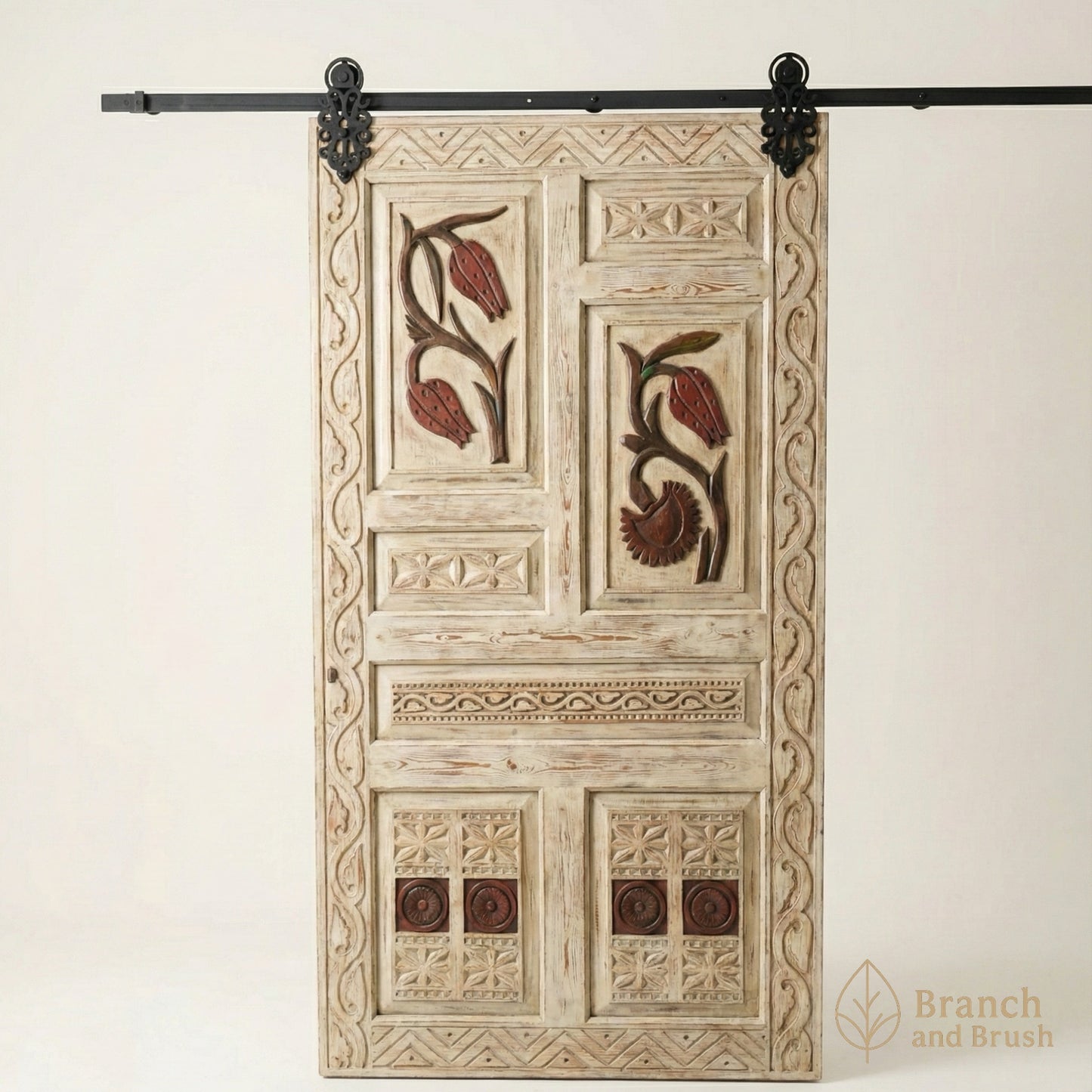 The Anatolia Carved Sliding Door - Made to Order (5-7 Weeks Lead Time)