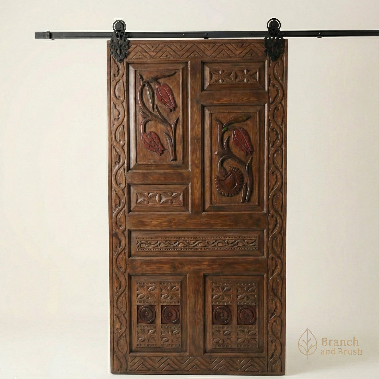 The Anatolia Carved Sliding Door - Made to Order (5-7 Weeks Lead Time)