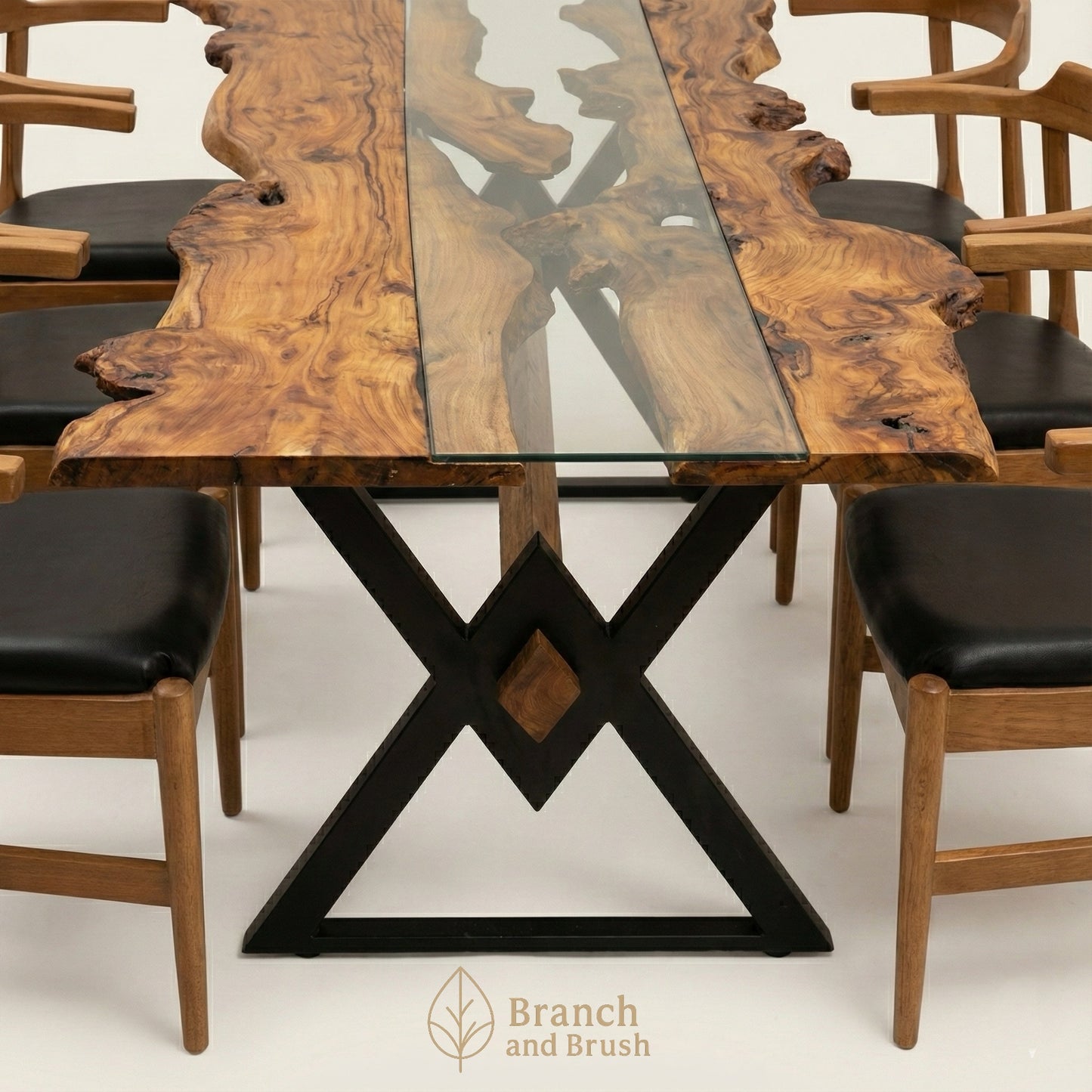 Ridge Live-Edge Dining Set - Made to Order (5-8 weeks Lead time)