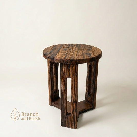 Terra Round Rustic Side-Table - Made to Order ( 3 - 5 Weeks Lead Time )