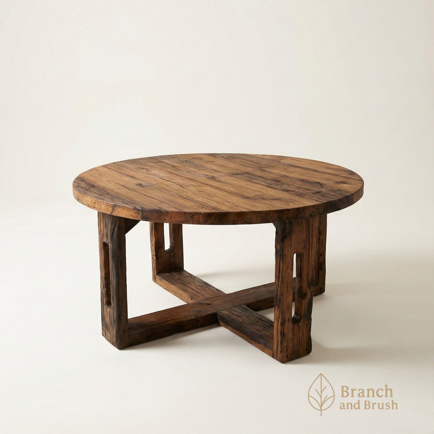 Terra Round Rustic Coffee Table - ( Ready to Purchase )