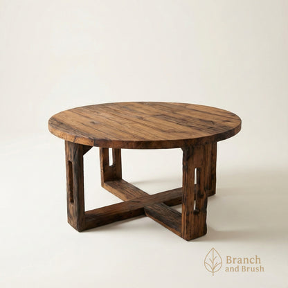 Terra Round Rustic Coffee Table - ( Ready to Purchase )
