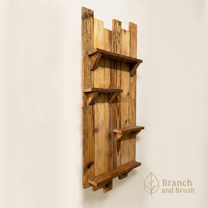 The Timber Ridge Vertical Wall Shelf - ( Ready to Purchase )
