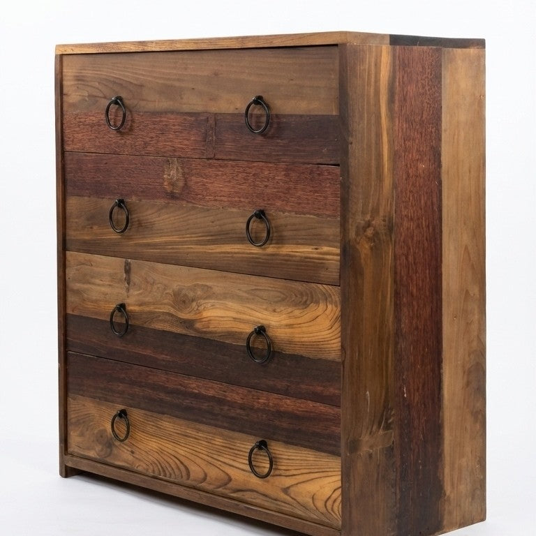 The Highlands Mixed-Tone 4-Drawer Chest - Made to Order (3 - 5 Weeks Lead Time)