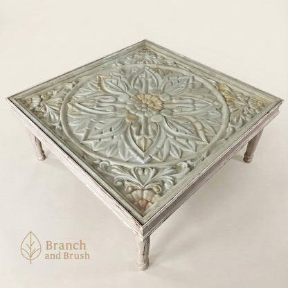 Luna Carved Coffee Table - Made to Order (4-6 weeks Lead time)