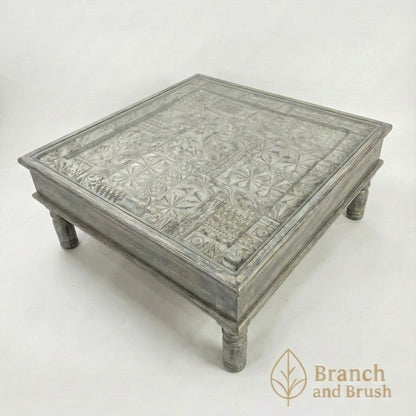 Solace Carved Coffee Table - Made to Order (4-6 weeks Lead time)