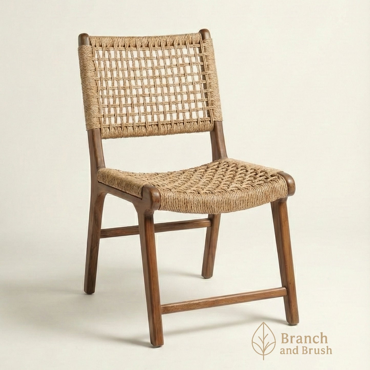 The Palma Woven Wood Accent Chair - Made to Order (4-6 weeks Lead time)