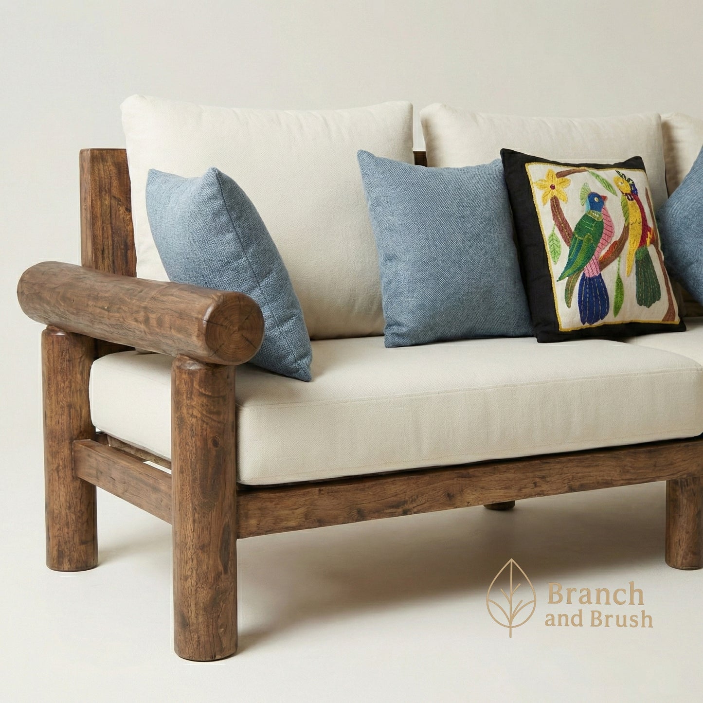 The Twin Macaws Rustic Log Living Set - Made to Order ( 5-7 Weeks Lead Time)