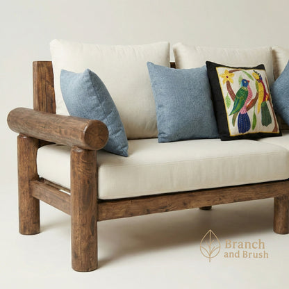 The Twin Macaws Rustic Log Living Set - Made to Order ( 5-7 Weeks Lead Time)