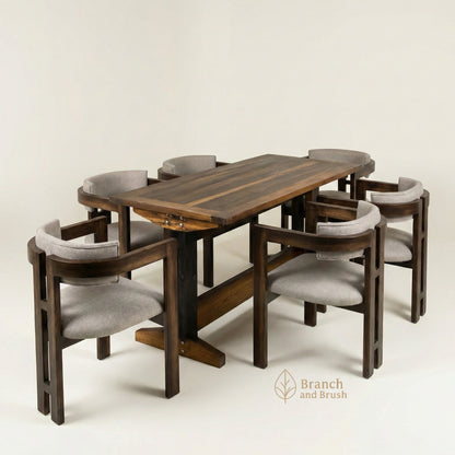The Oslo Solid Wood Dining Set - Made to Order (4-6 weeks Lead time)