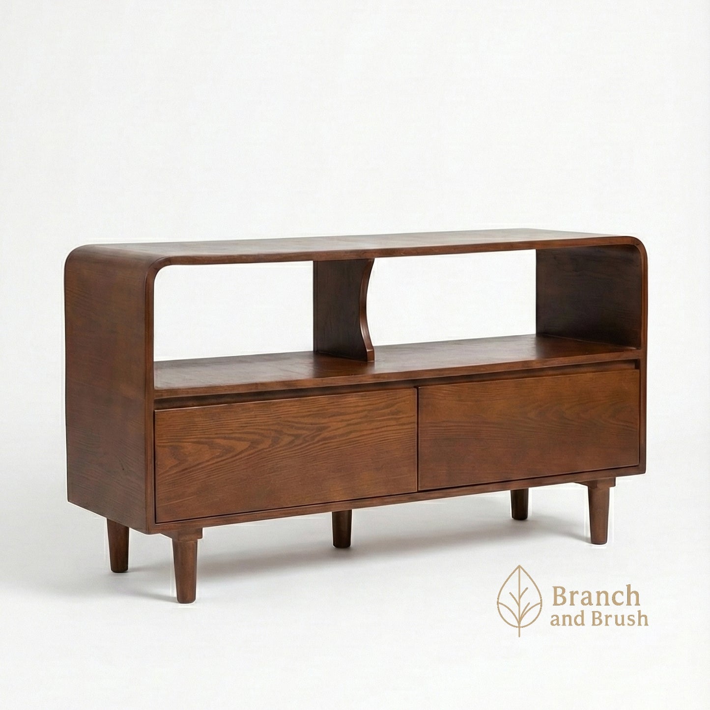The Luna Mid-Century Media Console - Made to Order (4-6 weeks Lead time)