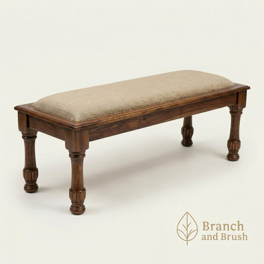 The Hearthstone Upholstered Dining Bench - Made to Order ( 3-5 Weeks Lead Time)