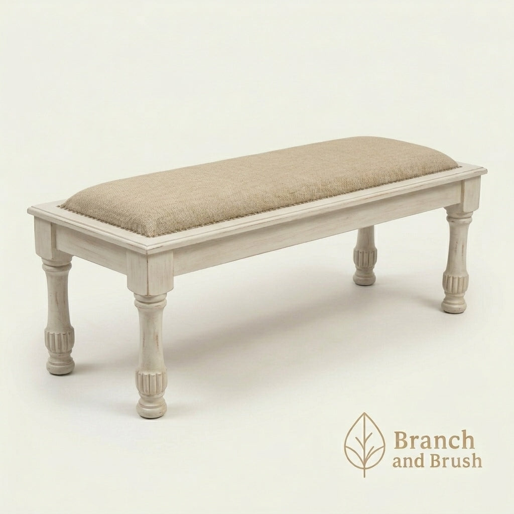 The Hearthstone Upholstered Dining Bench - Made to Order ( 3-5 Weeks Lead Time)