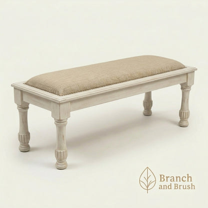 The Hearthstone Upholstered Dining Bench - Made to Order ( 3-5 Weeks Lead Time)