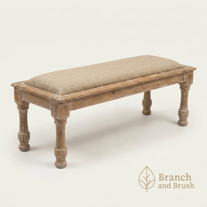 The Hearthstone Upholstered Dining Bench - Made to Order ( 3-5 Weeks Lead Time)