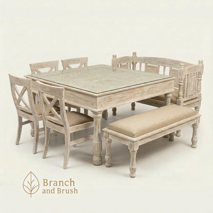 The Hearthstone Banquette Dining Set - Made to Order ( 6-8 Weeks Lead Time)