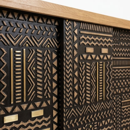 The Atlas Geometric Sliding Cabinet - ( Ready to Purchase)