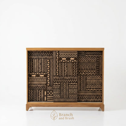 The Atlas Geometric Sliding Cabinet - ( Ready to Purchase)