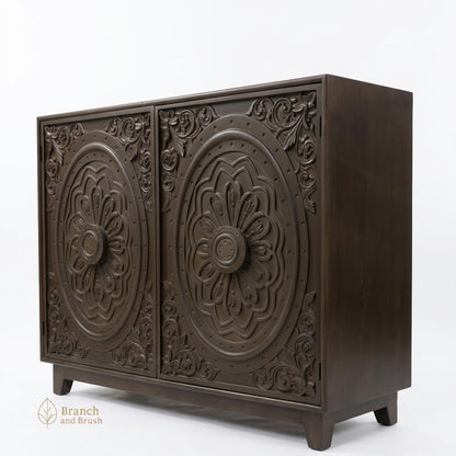 The Heritage Carved Medallion Cabinet - (Ready to Purchase)