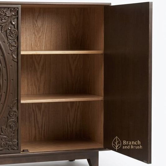 The Heritage Carved Medallion Cabinet - (Ready to Purchase)