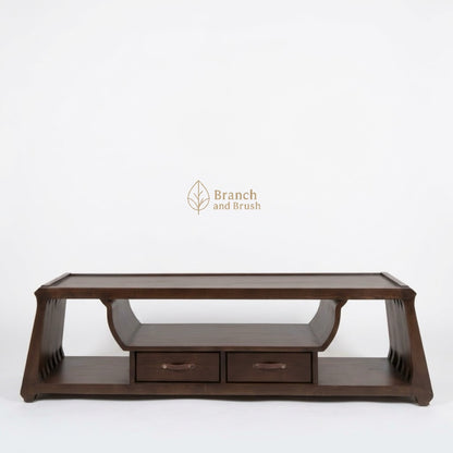 The Sculptural Slatted Media Console - (Ready to purchase)